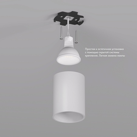 DK3110-WH Светильник накладной IP 20, 10 Вт, GU5.3, LED, белый, пластик - фото