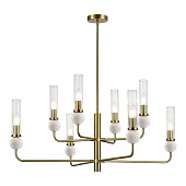 Светильник подвесной ST-Luce латунь/прозрачный E14 8*40W SL1244.303.08
