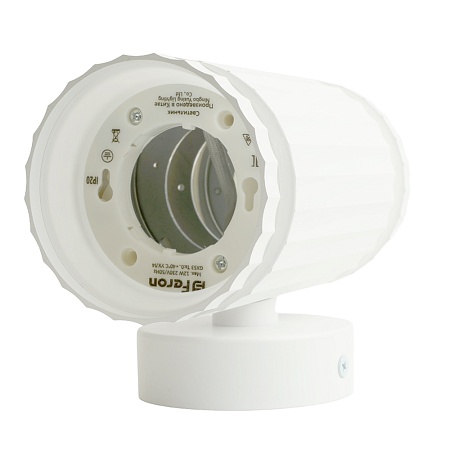 Светильник  настенный Feron HL3690 OLYMPUS 12W, 230V, 2*GX53,  белый IP20 - фото