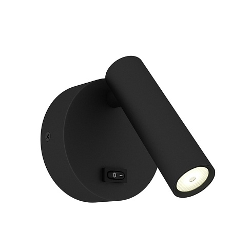 Светильник настенный ST-Luce Черный/Черный LED 1*5W 3000K ST161.401.05 - фото