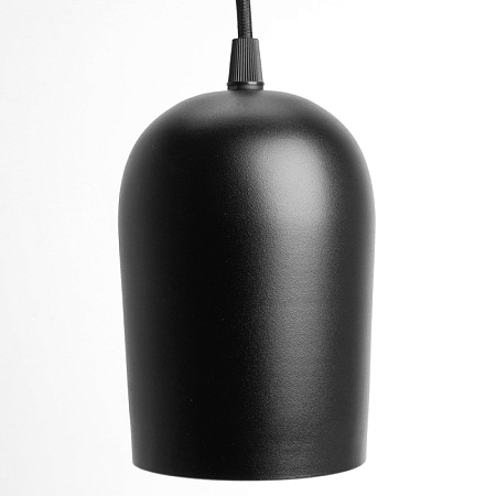 Светильник Feron AL197 трековый однофазный на шинопровод под лампу на подвесе E27, черный - фото