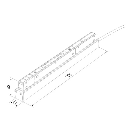 Блок питания 100W Slim Magnetic белый 95043/00 Elektrostandard - фото