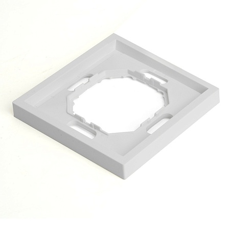 Рамка STEKKER, PFR00-5001-01 1-местная, серия Эмили, белый фарфор, soft touch - фото