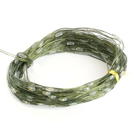 Светодиодная гирлянда Feron CL583 линейная Роса (на проволоке) 2700К c питанием от сети 220V 20м + сетевой шнур 1,5м - фото