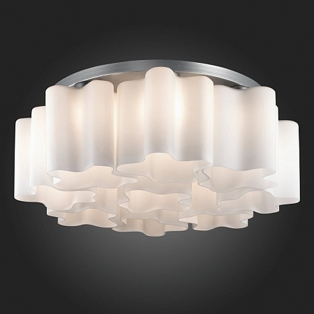 Люстра потолочная ST-Luce Серебристый/Белый E27 9*60W SL116.502.09 - фото
