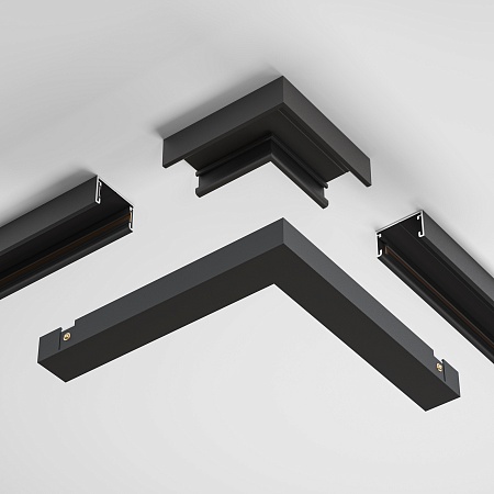 Угловой коннектор питания Basity, черный - фото