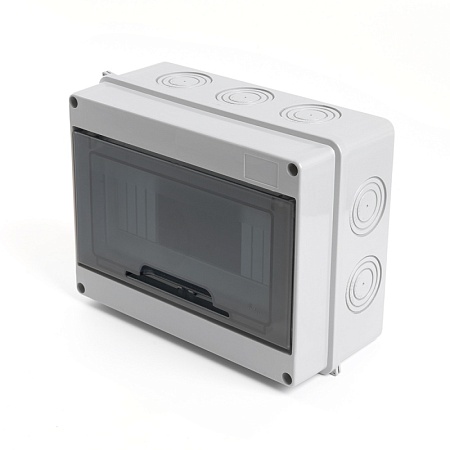 Бокс настенный STEKKER EBX50-1/08-65 8 модулей, пластик, IP65 - фото