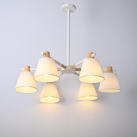 Потолочная Люстра На Штанге Natura A White 6 Imperiumloft 177987-26 - фото