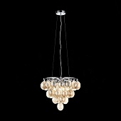 Светильник подвесной ST-Luce Хром/Коньячный E27 5*60W SL432.203.05