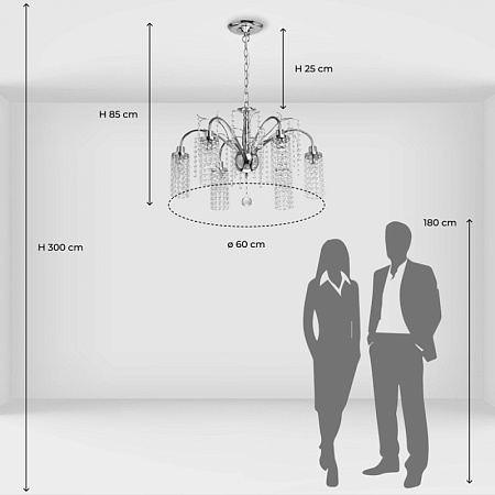 Люстра подвесная De City Бриз 111017706 - фото