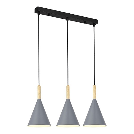 Светильник подвесной Черный/Серый E27 3*40W SLE1255-413-03 - фото