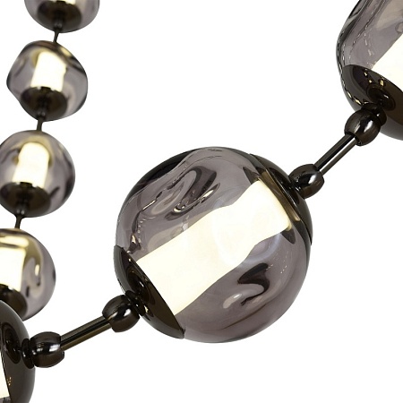 SL6520.403.16 Светильник подвесной ST-Luce черный жемчуг/прозрачно-дымчатый LED 1*80W 4000K HELMI - фото