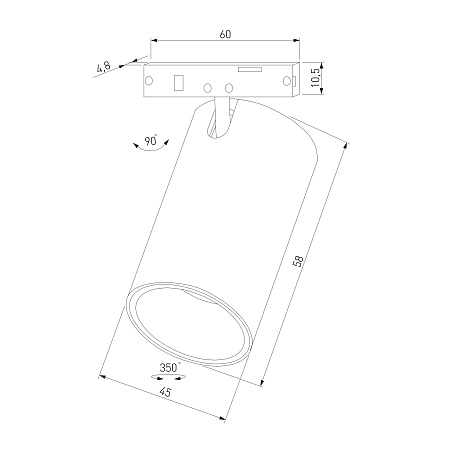 Трековый светильник 9W 3000K Mini Magnetic 85159/01 Elektrostandard - фото