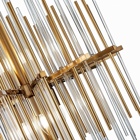 Люстра подвесная ST-Luce Латунь/Прозрачный, Латунь E14 8*40W SL1628.303.08 - фото