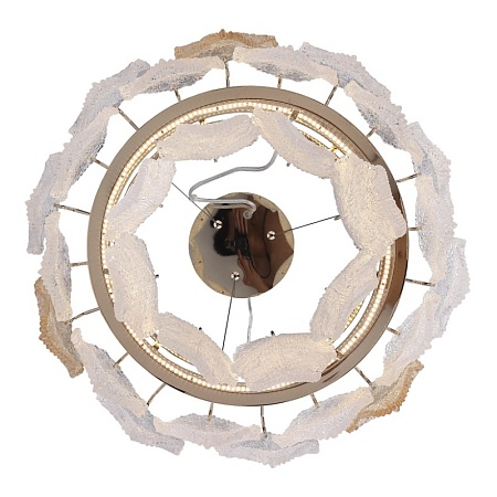 Светильник подвесной ST-Luce золото/прозрачный, янтарный LED 1*30W 3000K SL6135.203.01 - фото