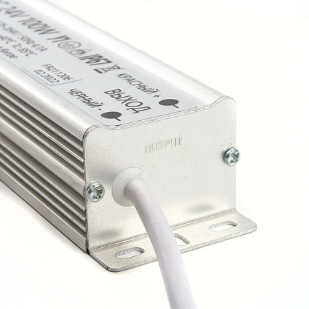 Трансформатор электронный для светодиодной ленты 100W 24V IP67 (драйвер), LB007 - фото