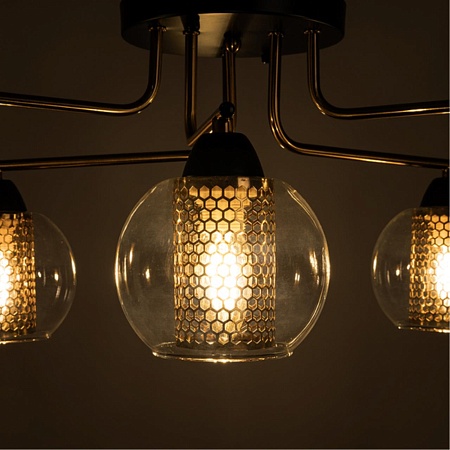 Потолочная люстра Arte Lamp MANCHESTER A7045PL-6BK - фото