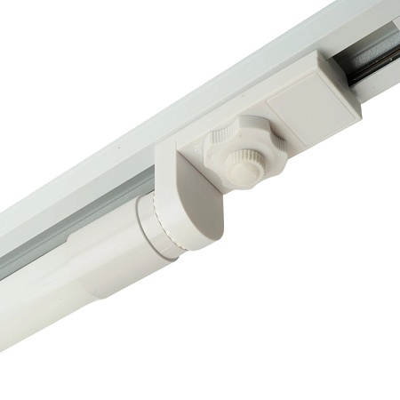 Коннектор (адаптер для установки Т8 лампы цоколь G13) для шинопровода, белый LD1016 - фото