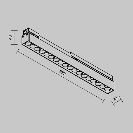 Уличный трековый светильник Outdoor O-TR02-2-S-18WB3K - фото
