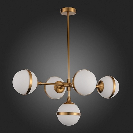 Светильник подвесной ST-Luce Бронза/Белый E14 5*40W SL1157.303.05 - фото