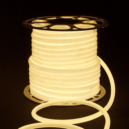 Светодиодный гибкий неон 220 В 9.6 Вт/м 144 Led/м 2835 IP67, круглый дневной белый 4200 K, 50 м Гибкий неон 220V 9,6W 144Led 2835 IP67 круглый дневной белый, 50 м Elektrostandard - фото