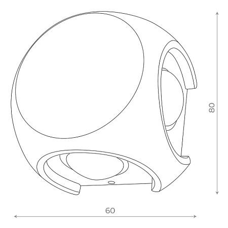 Светильник уличный настенный ST-Luce Черный/Черный LED 1*4W 4000K SL9505.401.01 - фото