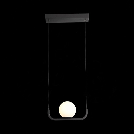 Светильник подвесной ST-Luce Черный/Белый LED 1*8W 3200K SL1581.403.01 - фото