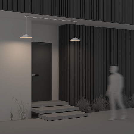 Уличный трековый светильник Outdoor O-TR01-1-P-12WW3K - фото