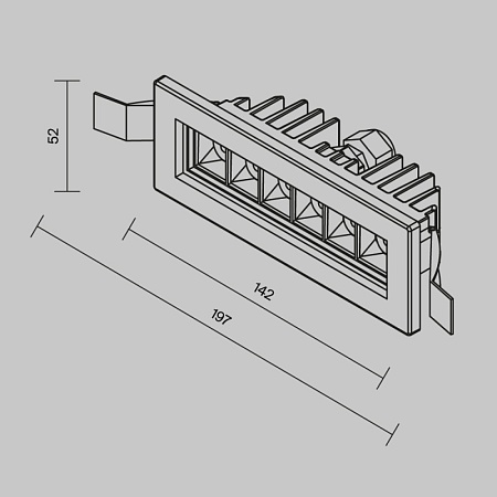 Встраиваемый светильник Outdoor O488DL-L6GF4K - фото