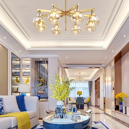 Люстра Carmella Globe Pendant 10 Imperiumloft 84795-22 - фото