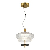 Светильник подвесной ST-Luce Латунь/Прозрачный, Латунь LED 1*8W 3000K SL6122.313.01
