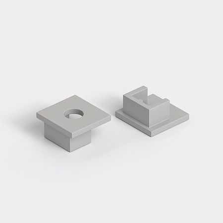 Заглушки для встраиваемого гибкого алюминиевого профиля под ГКЛ 9,5мм (комп. 2шт) ZLL-2-ALP024 Elektrostandard - фото