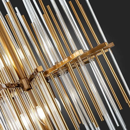 Люстра подвесная ST-Luce Латунь/Прозрачный, Латунь E14 8*40W SL1628.303.08 - фото