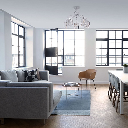 Потолочный светильник Eurosvet 10101/5 хром/прозрачный хрусталь Strotskis - фото