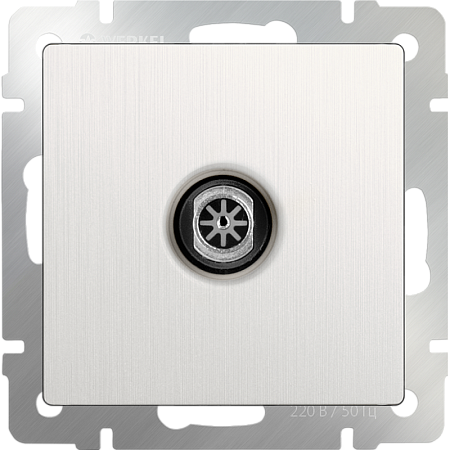 ТВ-розетка оконечная перламутровый рифленый WL13-TV - фото