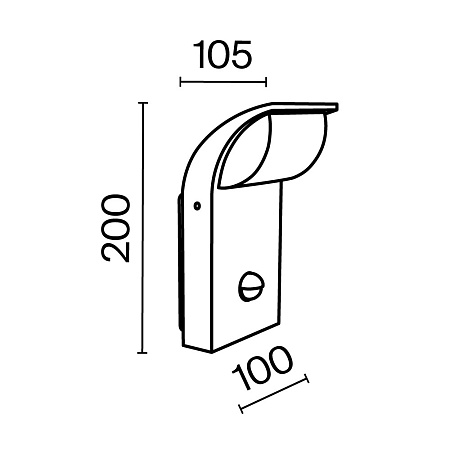 Настенный светильник (бра) Outdoor Stock O446WL-L7GF3KSR - фото