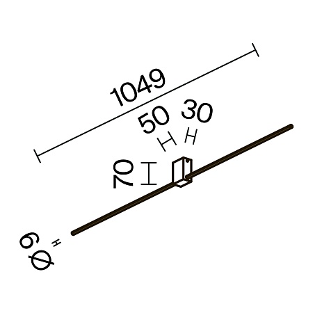 Настенный светильник (бра) Technical Pars C071WL-L12GB3K - фото
