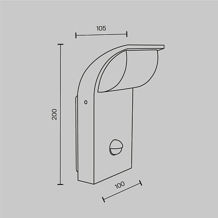 Настенный светильник (бра) Outdoor Stock O446WL-L7GF3KSR - фото