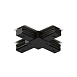 TR1104-BK Соединитель для шинопровода X-образный, черный - фото
