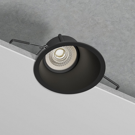 Светильник встраиваемый Side GU10 черный 25059/01 Elektrostandard - фото