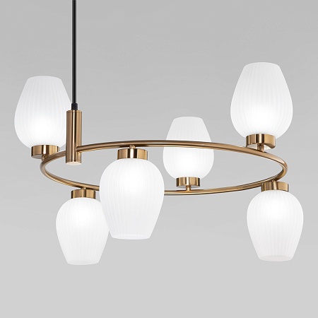 Подвесной светильник Eurosvet 30183/6 латунь - фото