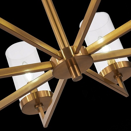 Люстра подвесная ST-Luce Латунь/Прозрачный E14 8*40W SL1171.303.08 - фото