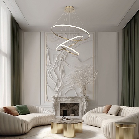 Подвесной светильник Eurosvet 90264/3 латунь - фото