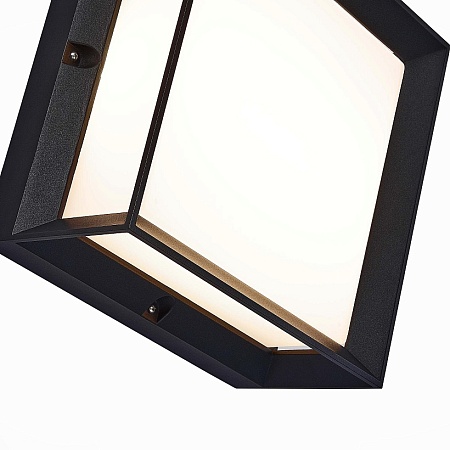 Светильник уличный потолочный ST-Luce Черный/Белый LED 1*12W 3000K SL077.402.01 - фото