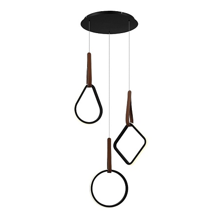 Светильник подвесной ST-Luce Черный/Черный, Терракотовый LED 1*36W 4000K SL6131.403.36 - фото