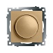 Выключатель диммирующий TRIAC (механизм), STEKKER, 250В, 500W, серия Катрин, золото, GLS10-7106-08 - фото