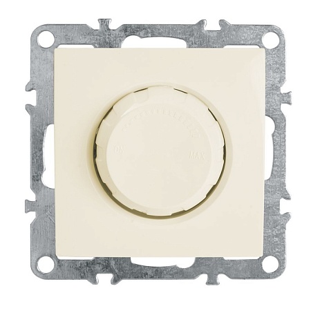 Выключатель диммирующий (механизм), STEKKER, PSW10-9106-02, 250В, 650W, серия Эрна, слоновая кость - фото