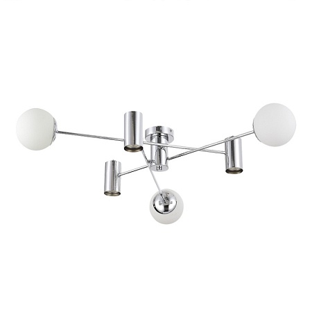 Светильник потолочный Хром/Белый GU10+E27 3+3*5+60W SLE1105-102-06 - фото