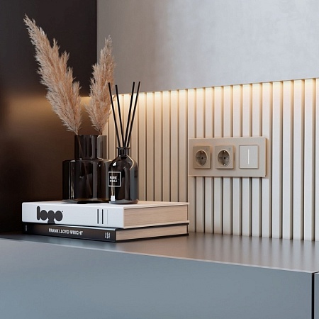 Умный сенсорный диммер (шампань) W3443111 - фото