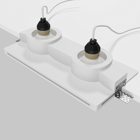 Встраиваемый светильник Technical DL124-GU10-02-TRS-W - фото